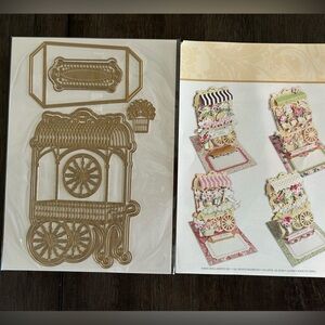 Anna Griffin flower cart easel card die